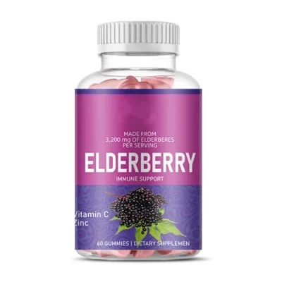 Factory Supplement Energy Elderberry Gummies Vitamin Supplement