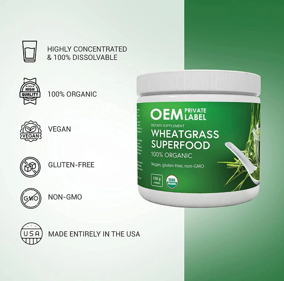 OEM Organic Super Greens Powder Superfood Vegan Greens Juice Blend Vegetable Supplement