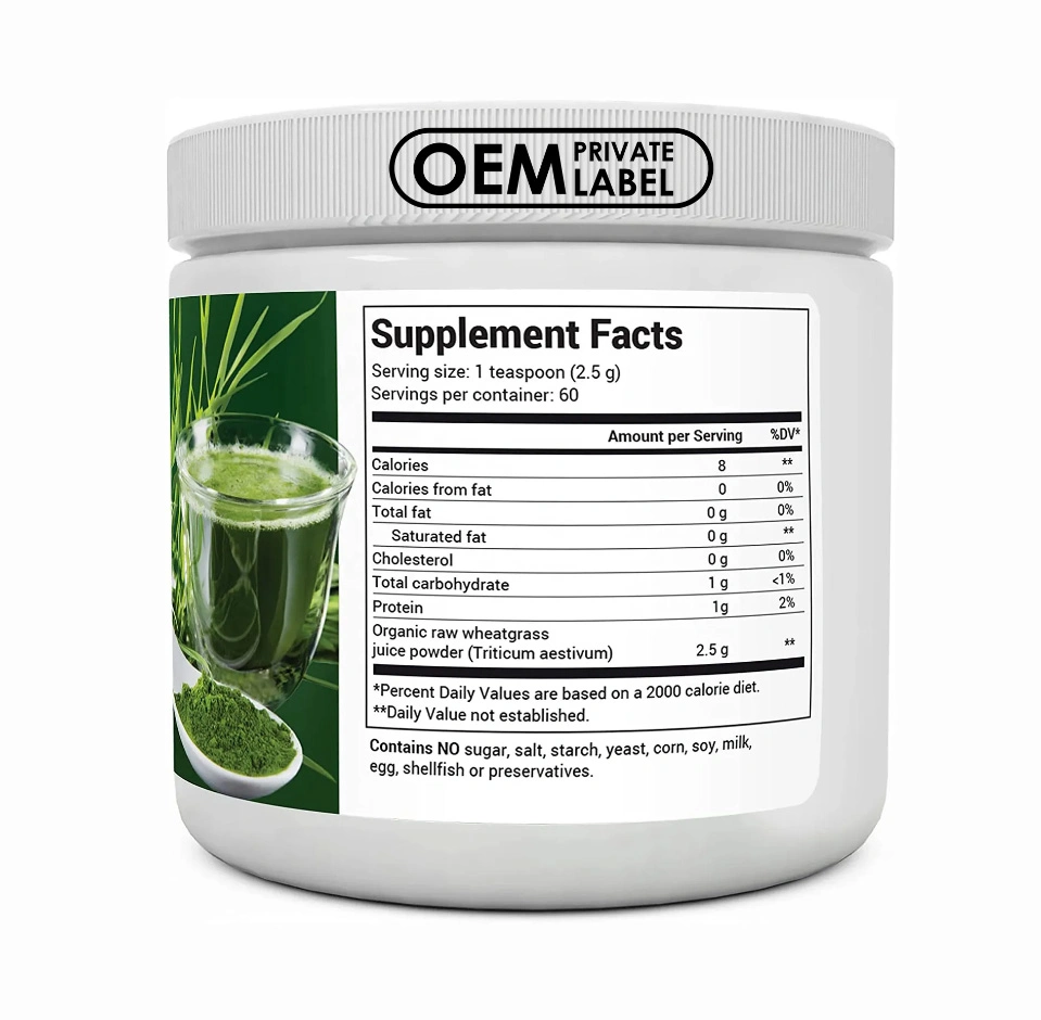 OEM Organic Super Greens Powder Superfood Vegan Greens Juice Blend Vegetable Supplement